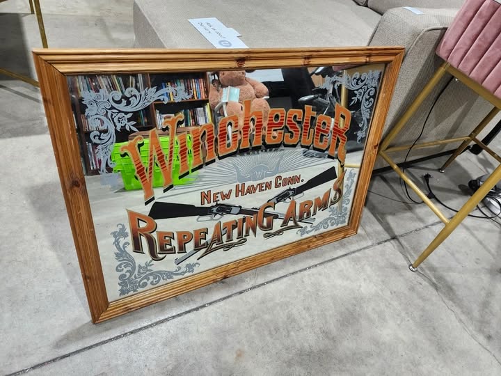 Vintage Winchester Repeating Arms Mirror
