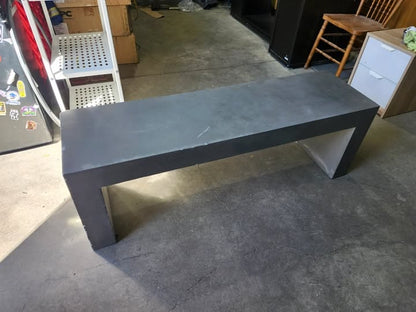 Modern Grey Solid Concrete Bench