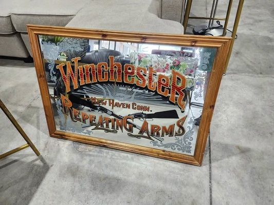 Vintage Winchester Repeating Arms Mirror