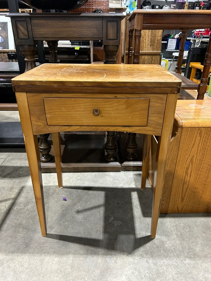 Vintage Singer Sewing Machine with Cabinet - untested