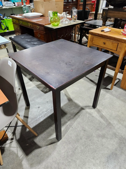 Dark Brown Square Pub Table