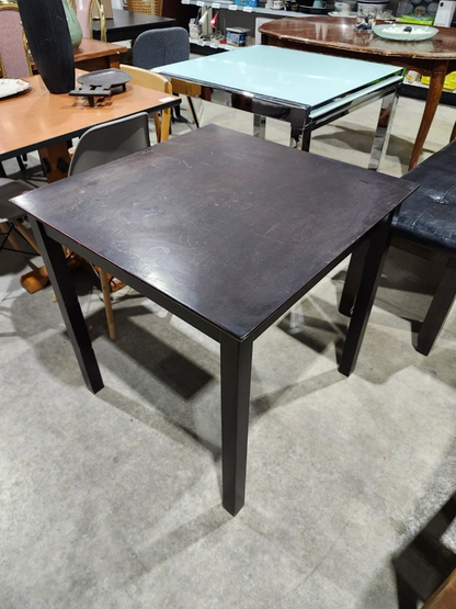 Dark Brown Square Pub Table