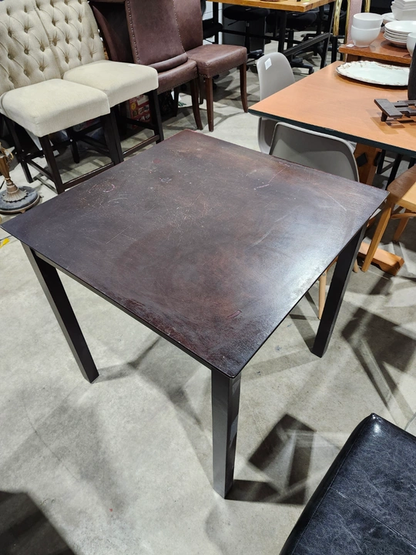 Dark Brown Square Pub Table