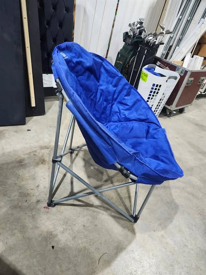 Outbound Oversized Blue Collapsible Camping Moon Chair