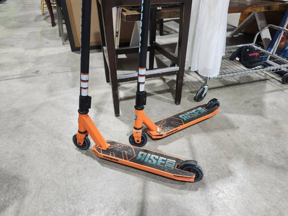 Two Mongoose Rise 100 Stunt Scooters - Orange