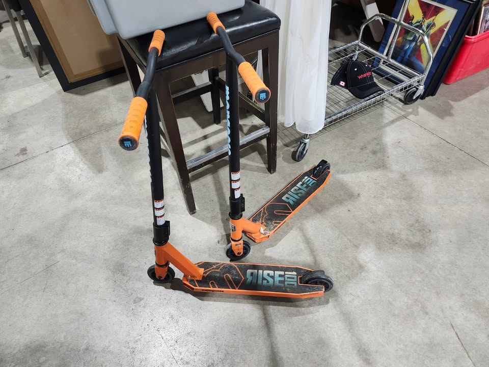Two Mongoose Rise 100 Stunt Scooters - Orange
