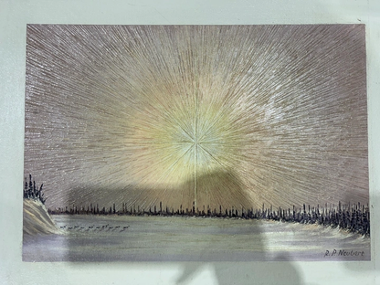 Wandering Caribou Oil Painting by R.P. Neubert