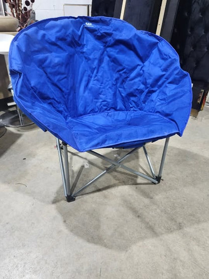 Outbound Oversized Blue Collapsible Camping Moon Chair