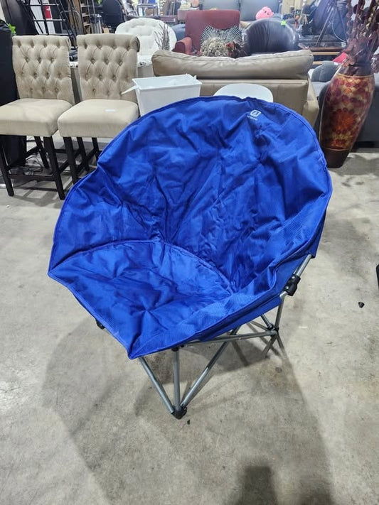 Outbound Oversized Blue Collapsible Camping Moon Chair