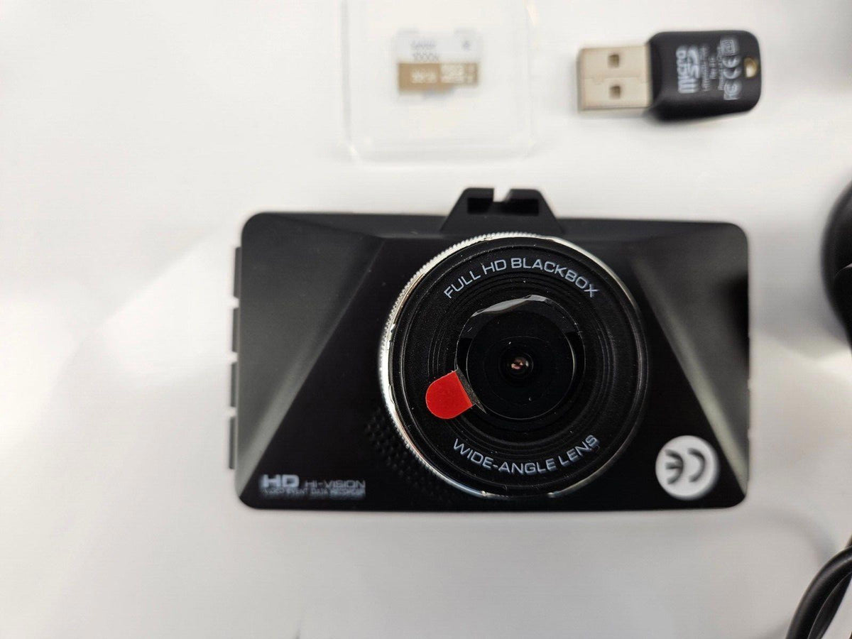 Caméra embarquée FHD 3 pouces, enregistreur vidéo HD 1080p - Carte mémoire de 32 Go