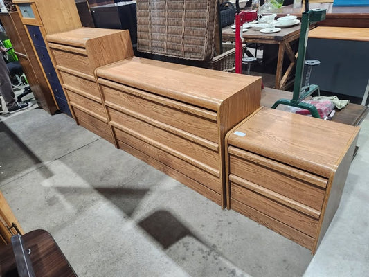 Bedroom Furniture Set - Dresser, Chest of Drawers & Nightstand