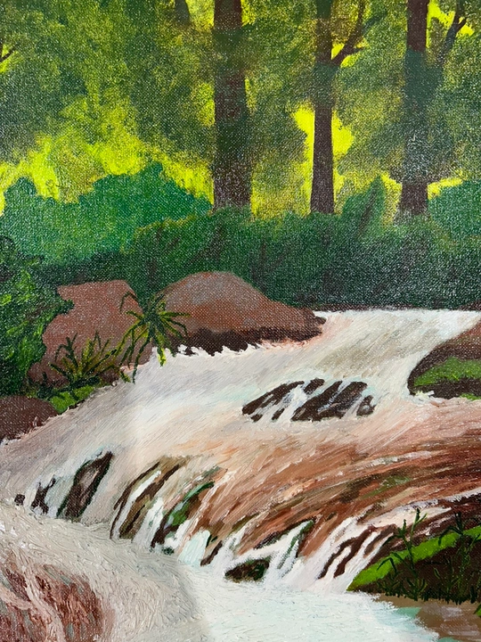 Original P. Faminow landscape painting