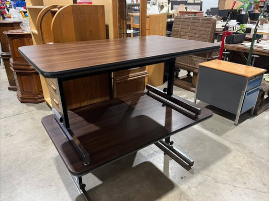 Two Adjustable Height Office Desks