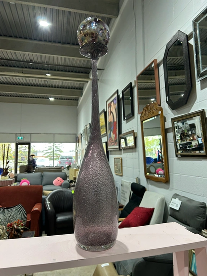 Tall Glass Decorative Sculpture