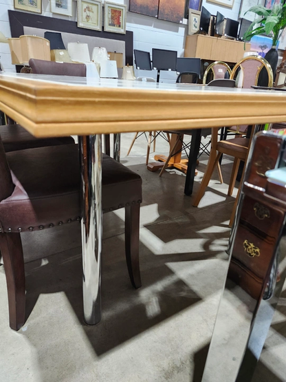 Large Deluxe Hand-Crafted White Tiles Table
