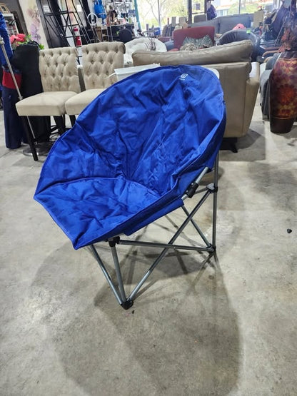 Outbound Oversized Blue Collapsible Camping Moon Chair