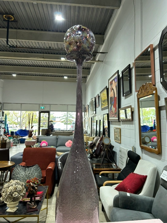 Tall Glass Decorative Sculpture