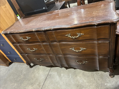 Vintage Wooden Dresser and Nightstand Set