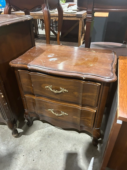 Vintage Wooden Dresser and Nightstand Set