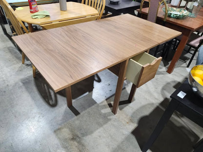 Folding Drop Leaf Table with Drawer