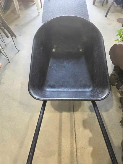 Black Metal Wheelbarrow