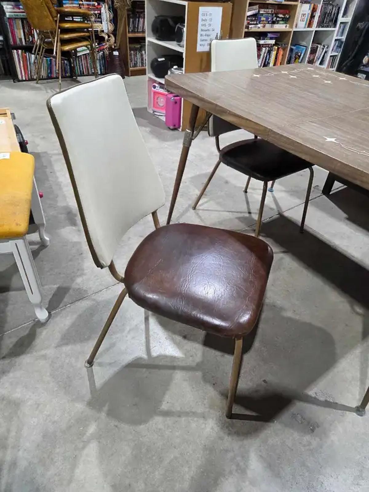 Vintage Dining Table and 2 Chairs