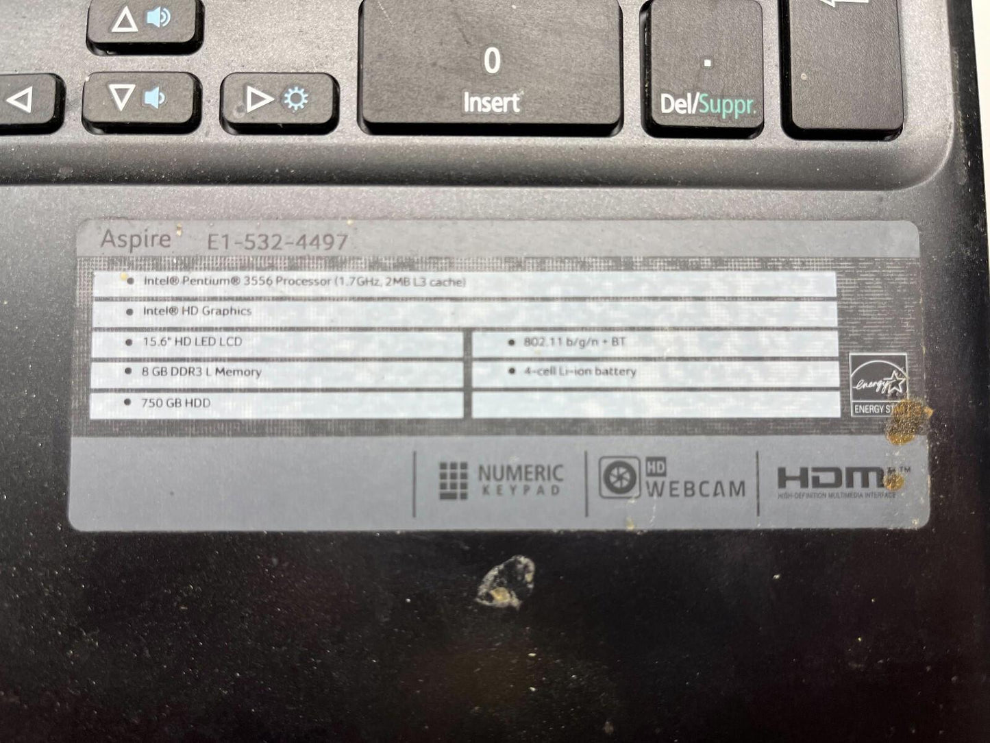 Acer Aspire E1-532-497 FOR PARTS
