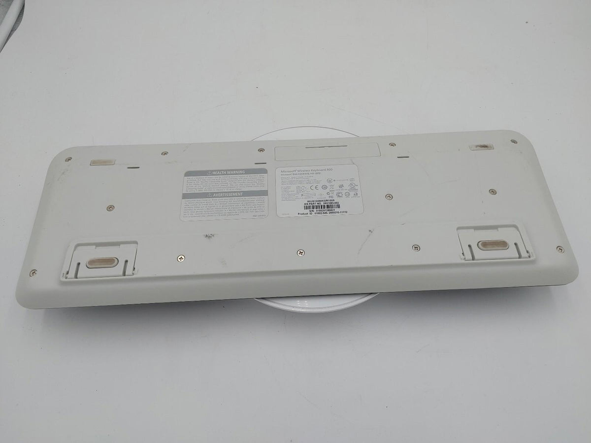 Excellent état Clavier sans fil Microsoft 800 avec dongle Noir Fonctionne Testé