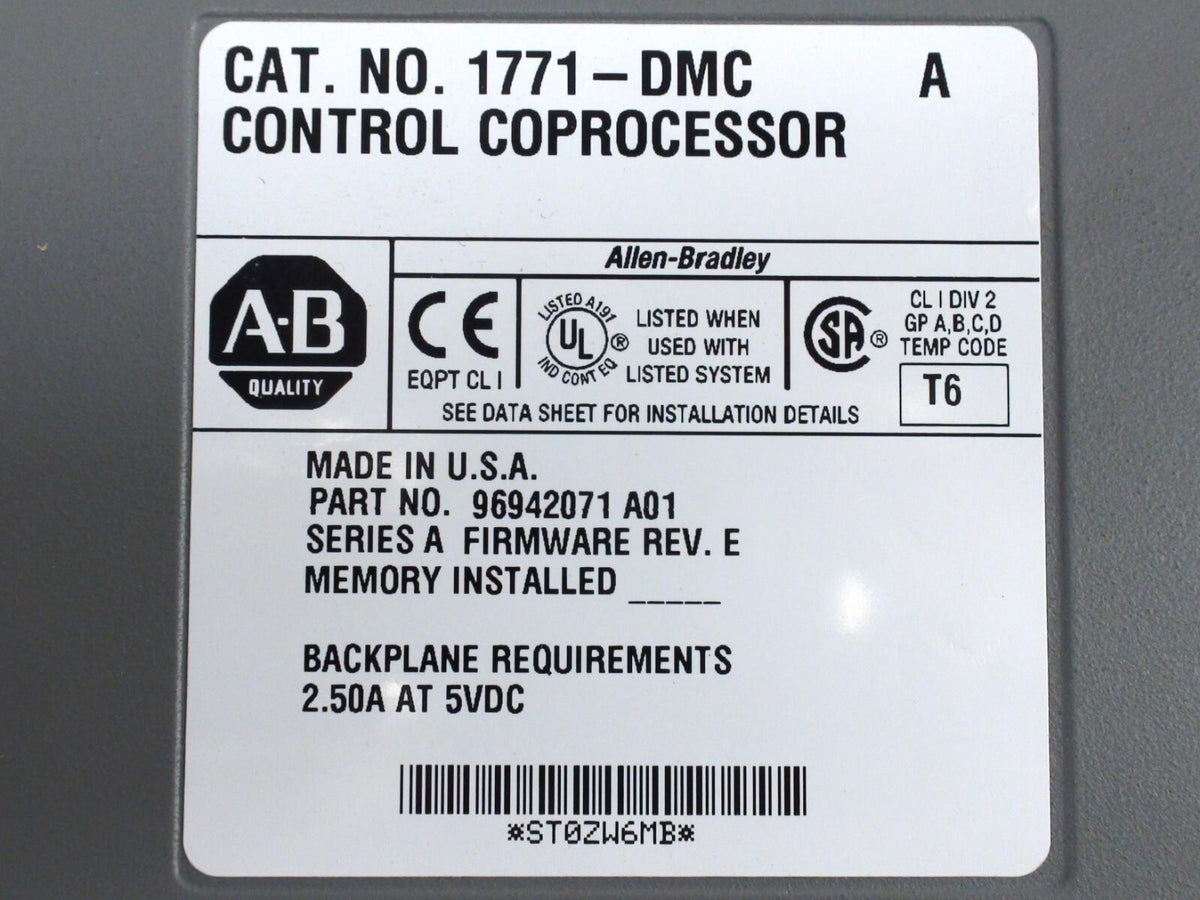 Allen Bradley 1771-DMC A Controller Processor
