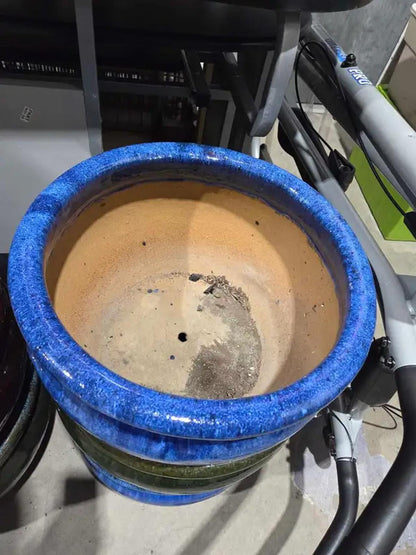 Large Glazed Ceramic Flower Pots - 5 Available