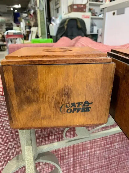 Wooden Tea and Coffee Boxes - set of 2