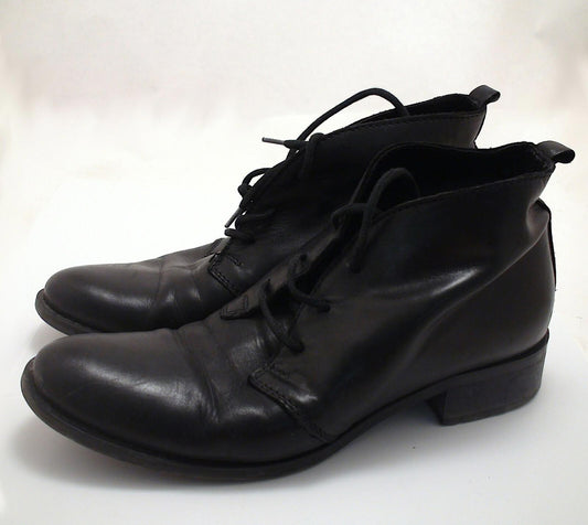 Elegant Leather Lavorazione Artigiana Size 37 Women's Boots - Girls Black Shoes