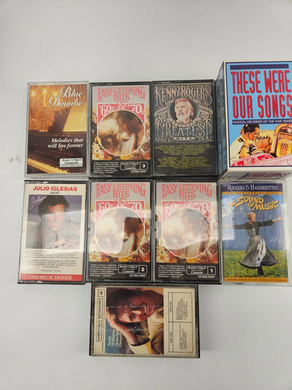 Vintage Lot of 15 Various Music Cassette Tapes