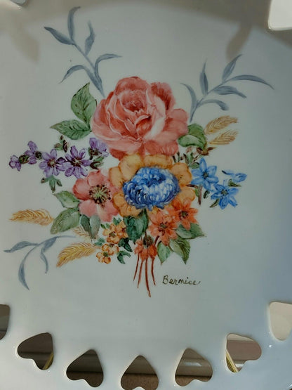 Hand Painted plates by Bernice.
