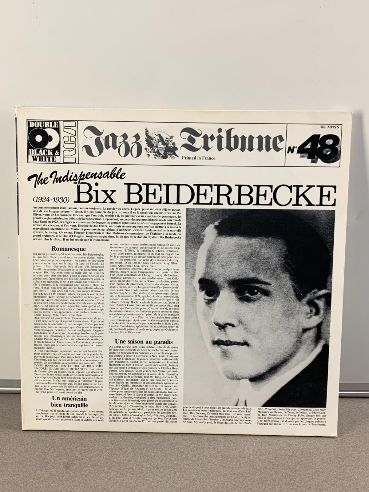 The Indispensable Bix Beiderbecke (1924-1930) [Double LP, Vinyl]