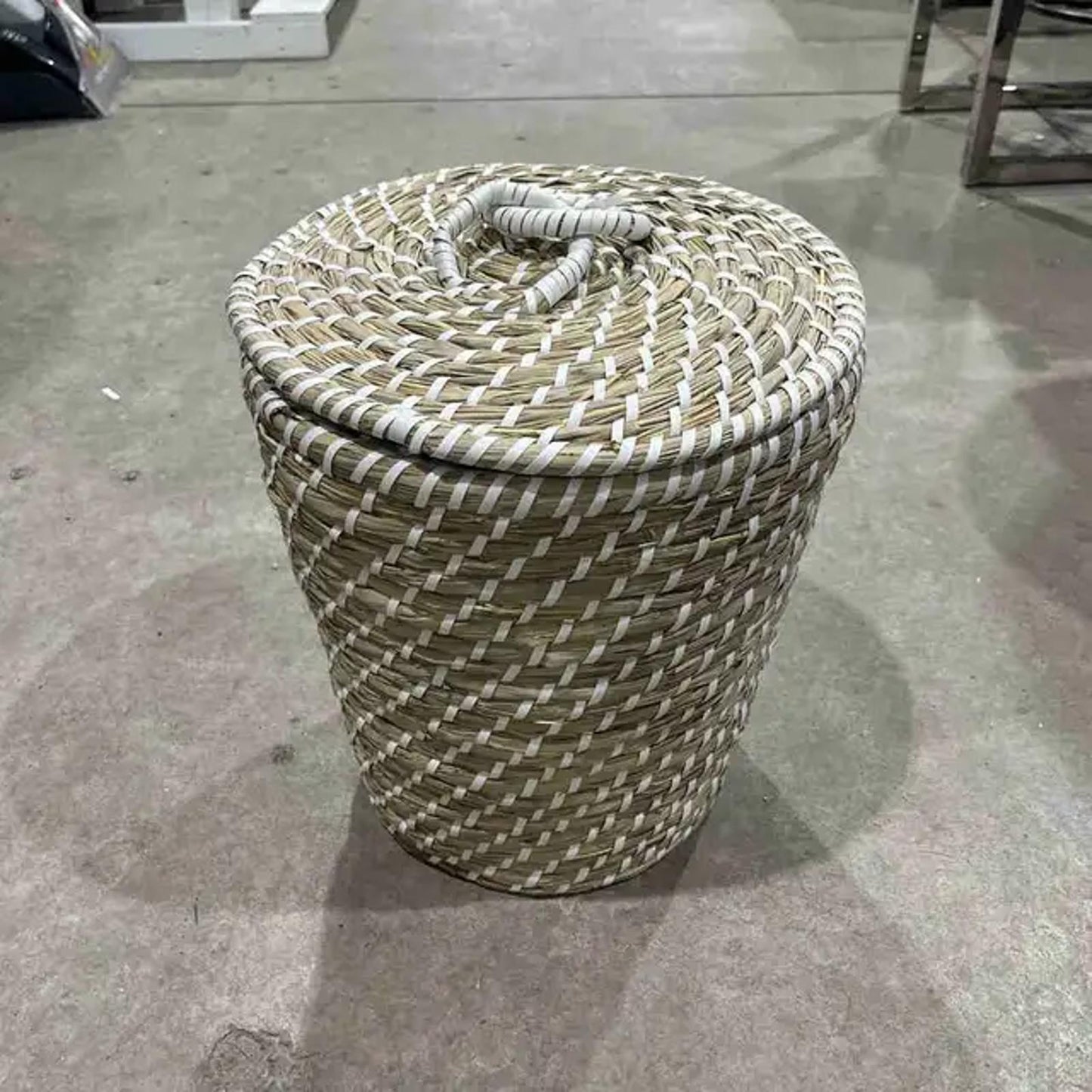 Boho Basket with Lid (small)