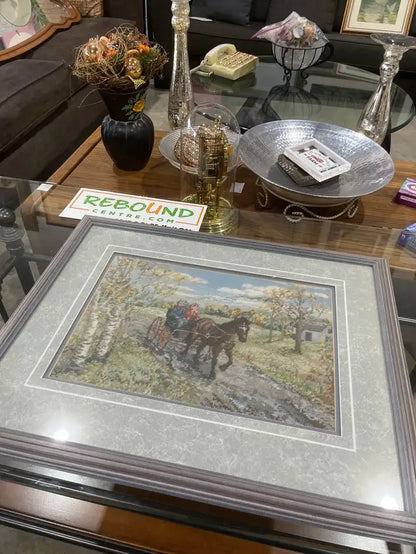 Framed Needlepoint Art