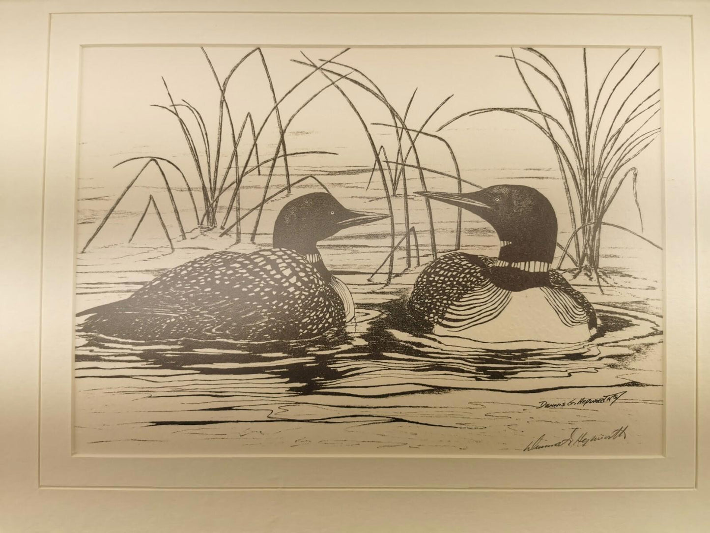 Two birds art by Dennis G. Hepworth