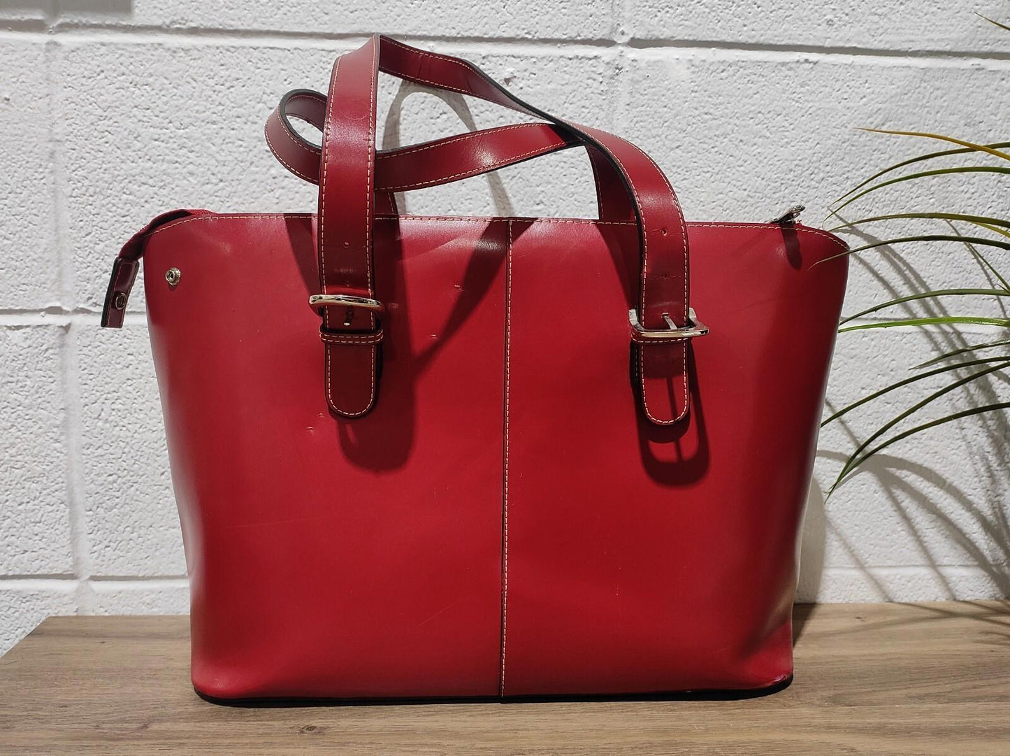 Jack Georges Milano Collection Madison Avenue Business Tote Cognac