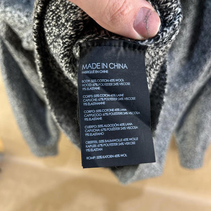 Club Monaco Black and Gray Crewneck Sweater