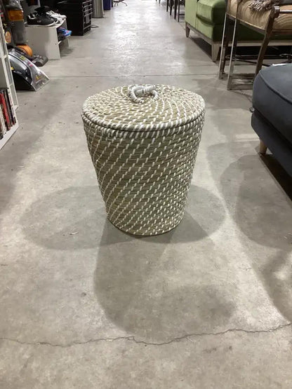 Boho Basket With Lid