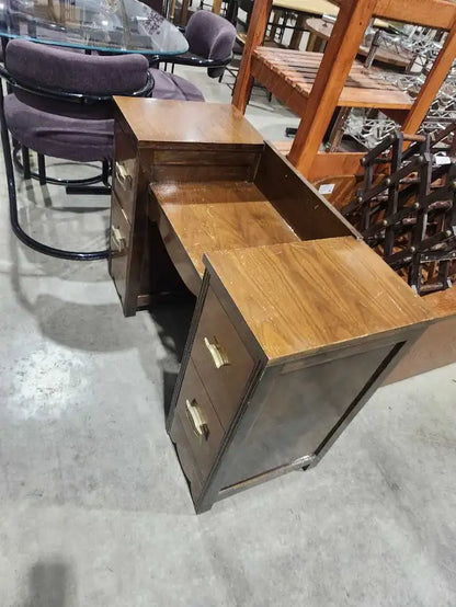 Vintage Wood Vanity Desk