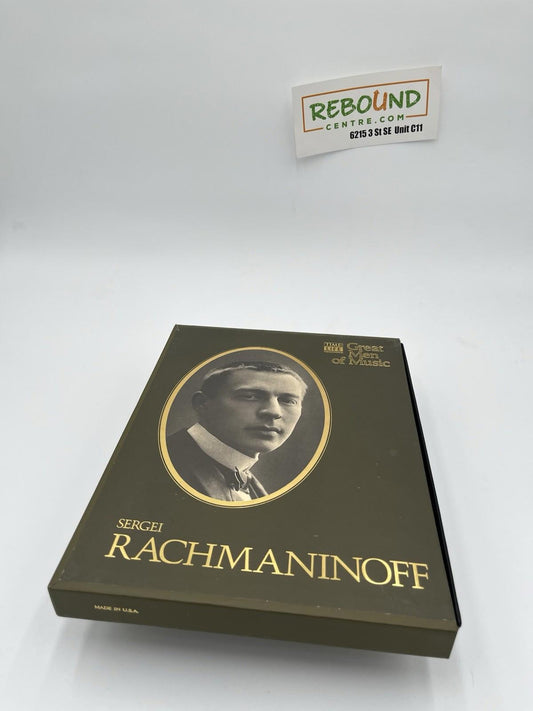 Great Men Of Music Sergei Rachmaninoff and His Music 4 Cassette tape Set Used