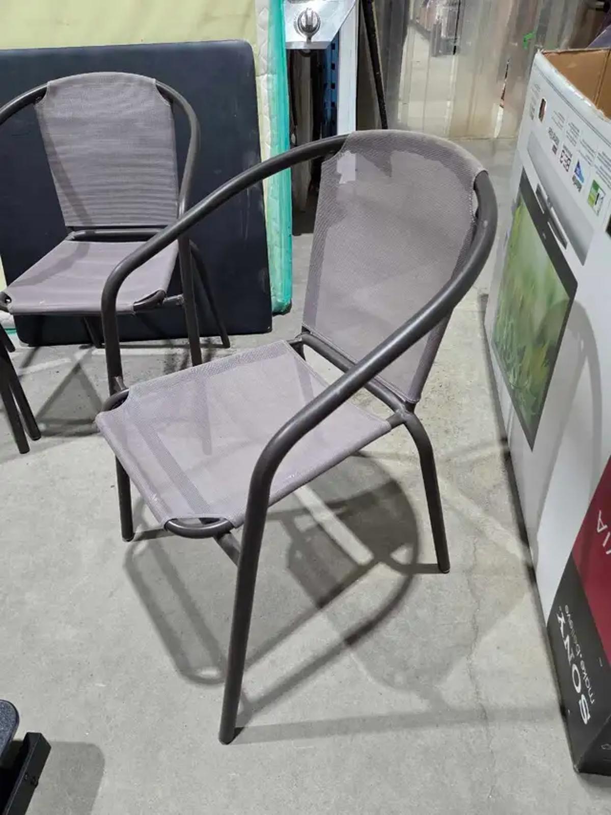 Metal/Mesh Patio Chairs - 4 Available