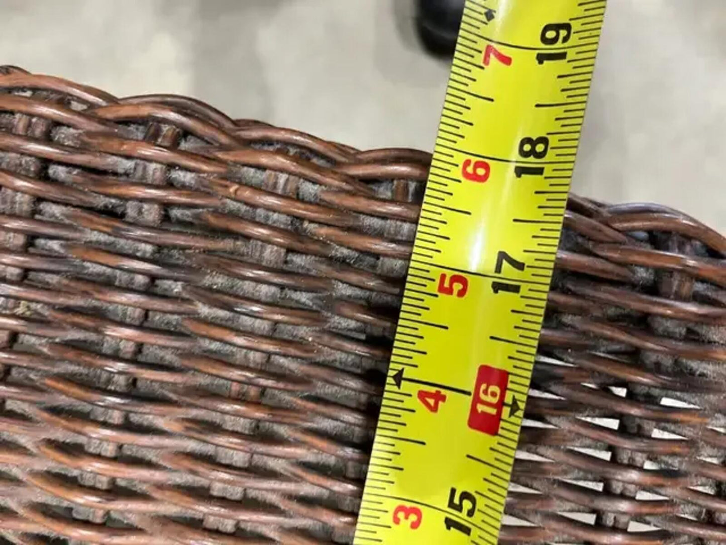 Wicker Bench/Stool with handles