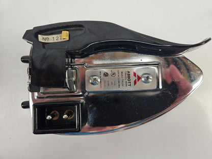 Vintage Abbot Stowaway Travel Iron Folding Handle - 250Watts