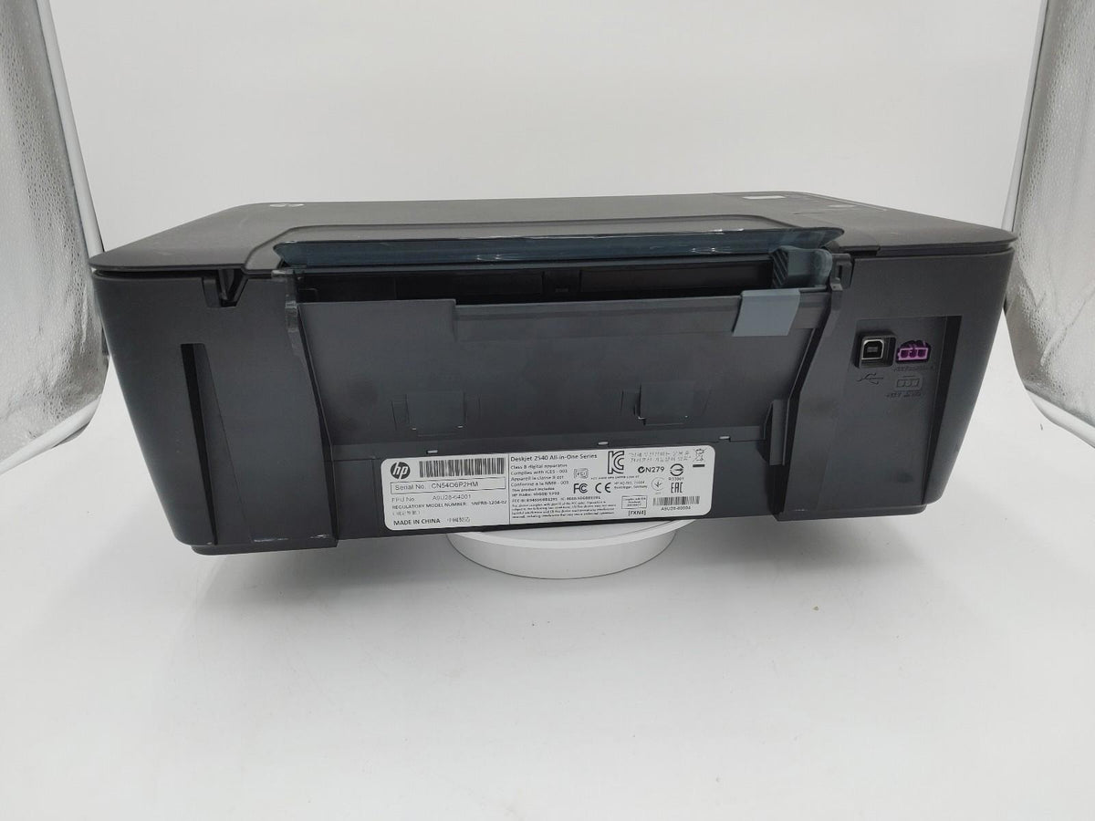 Good Condition HP DeskJet 2547 All-In-One Printer Black Untested No Colour Ink