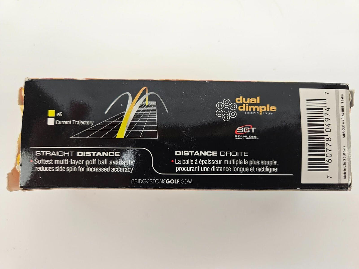 Balles de golf BRIDGESTONE e6 - Lot de 3