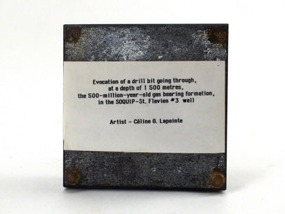 Celine G. Lapointe - Abstract Completed Drill Bore, Bronze Statue, Vintage Art