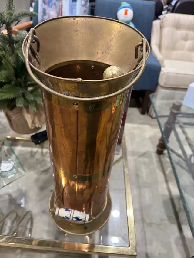 Copper/Brass Fireplace Set